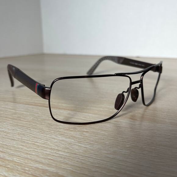 Gucci GG2234/S 8EJHA Sunglasses Brown Wrap Frames Only 63-14-130 - Picture 1 of 11